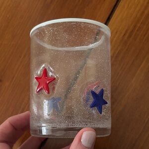 Anthropologie Americana stars icon glass